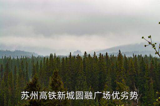 蘇州高鐵新城圓融廣場優劣勢