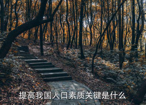 提高我國人口素質關鍵是什么