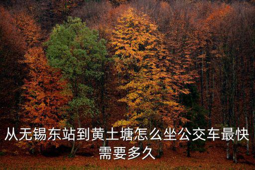 從無錫東站到黃土塘怎么坐公交車最快需要多久