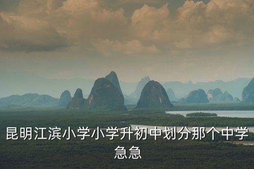 昆明江濱小學(xué)小學(xué)升初中劃分那個(gè)中學(xué) 急急