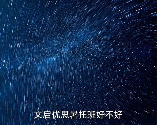 文啟優(yōu)思暑托班好不好