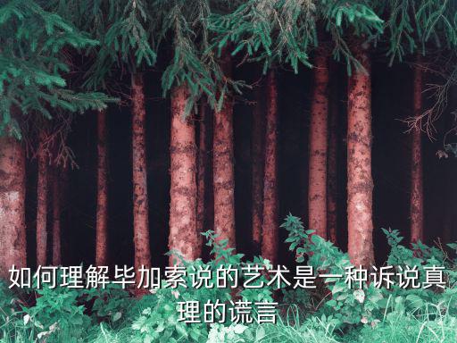 畢加索說，畢加索說我能用很短的時間畫的就像一位大師卻要用一生的時間