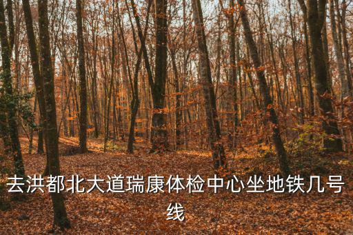 去洪都北大道瑞康體檢中心坐地鐵幾號(hào)線
