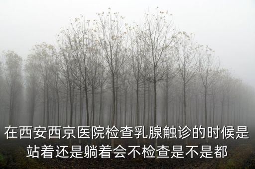 在西安西京醫(yī)院檢查乳腺觸診的時(shí)候是站著還是躺著會(huì)不檢查是不是都