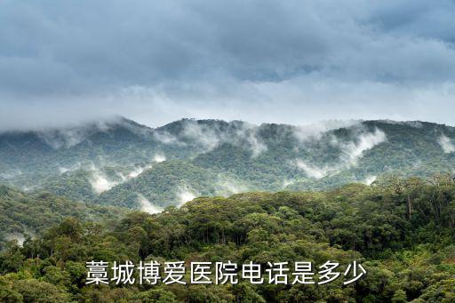 博愛醫院電話，佛山九江博愛醫院的電話是多少