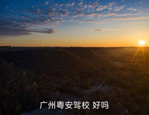 廣州粵安駕校 好嗎