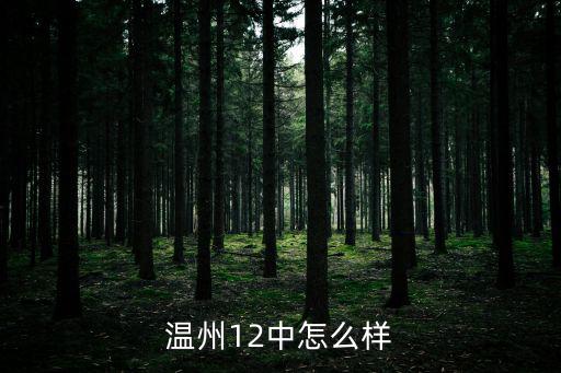 溫州12中怎么樣