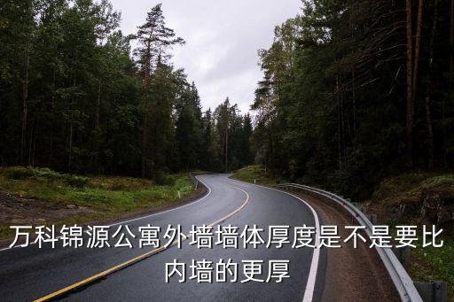 萬科錦源公寓外墻墻體厚度是不是要比內墻的更厚