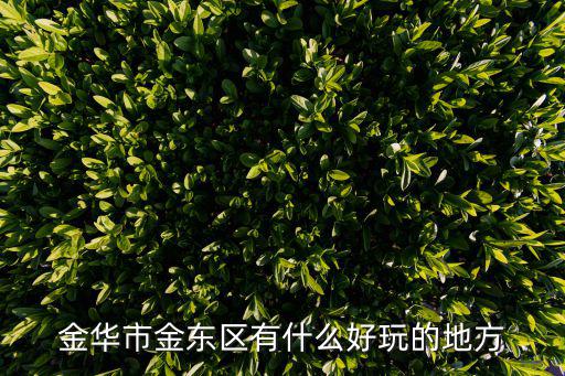 金華市金東區有什么好玩的地方