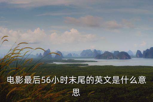 電影最后56小時(shí)末尾的英文是什么意思