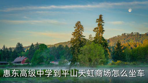 惠東高級中學到平山天虹商場怎么坐車