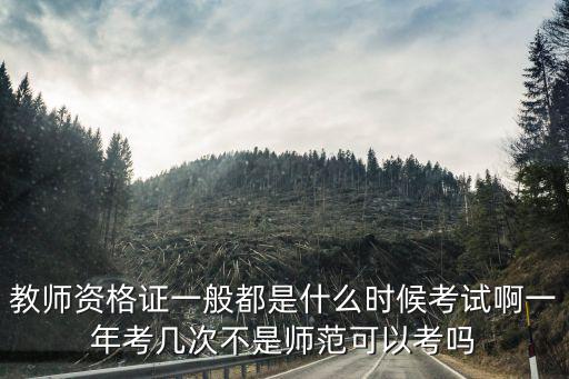 小學教資考試時間，教師資格證一般都是什么時候考試啊一年考幾次不是師范可以考嗎