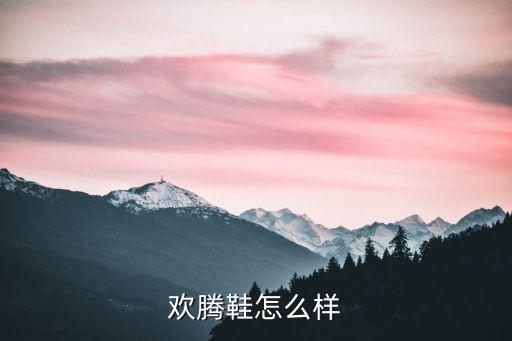 歡騰鞋怎么樣