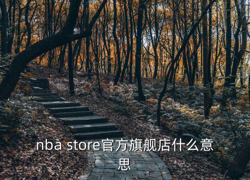 nbastore，nba store官方旗艦店什么意思