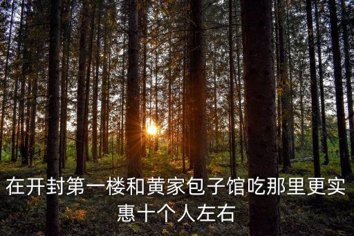 在開封第一樓和黃家包子館吃那里更實惠十個人左右