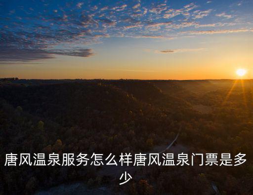 唐風溫泉服務怎么樣唐風溫泉門票是多少