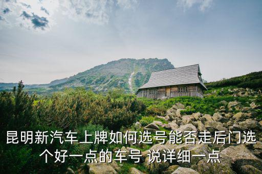 昆明新汽車上牌如何選號能否走后門選個好一點的車號 說詳細一點