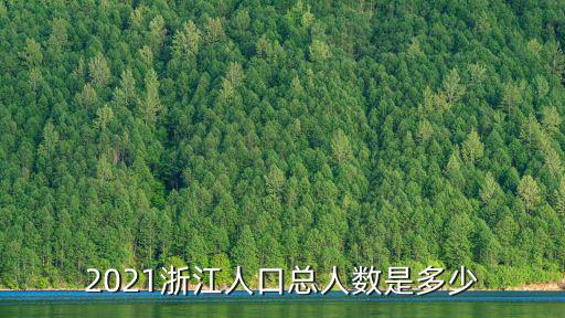 浙江省有多少人口，浙江人口2021總人數口是多少