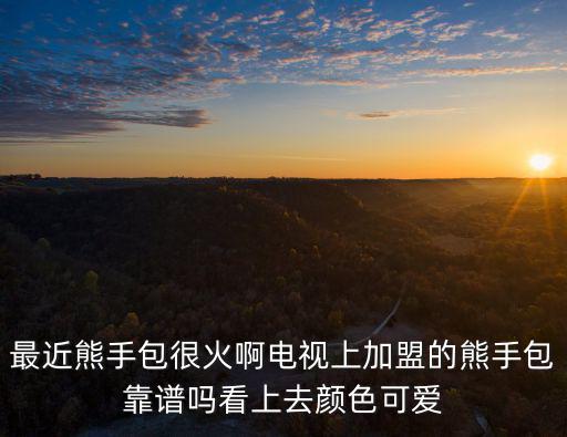 最近熊手包很火啊電視上加盟的熊手包靠譜嗎看上去顏色可愛