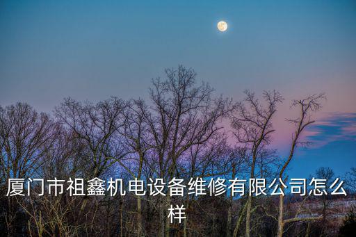 廈門市祖鑫機(jī)電設(shè)備維修有限公司怎么樣