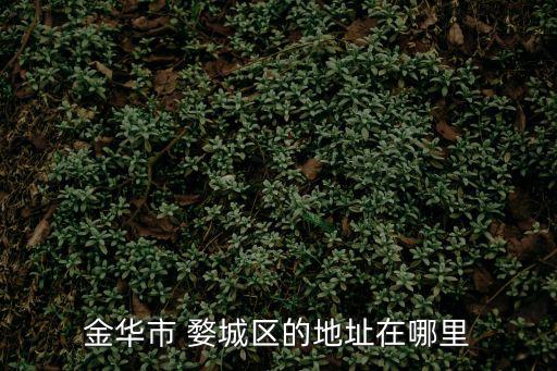 金華市婺城區，金華市 婺城區的地址在哪里