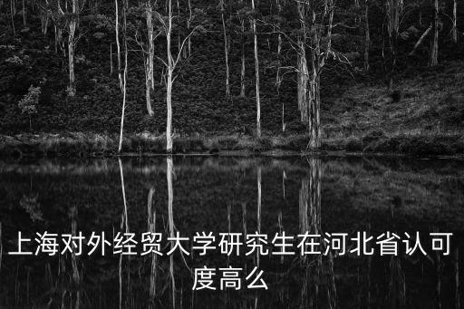上海對外經(jīng)貿(mào)大學研究生在河北省認可度高么