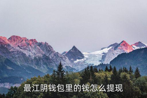 最江陰錢包里的錢怎么提現