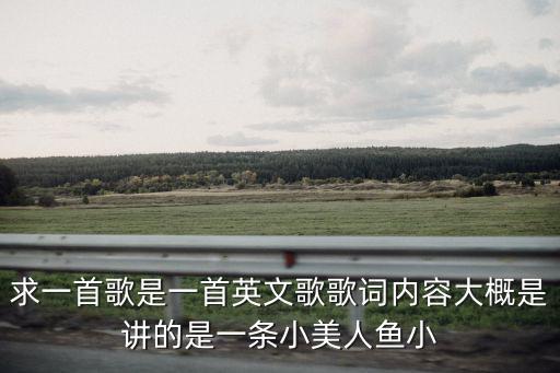 求一首歌是一首英文歌歌詞內(nèi)容大概是講的是一條小美人魚小