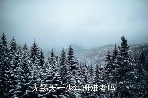 無錫天一，無錫天一少年班難考嗎