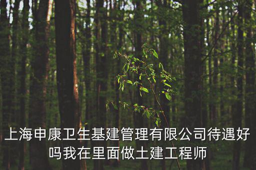 申康，上海申康衛(wèi)生基建管理有限公司待遇好嗎我在里面做土建工程師