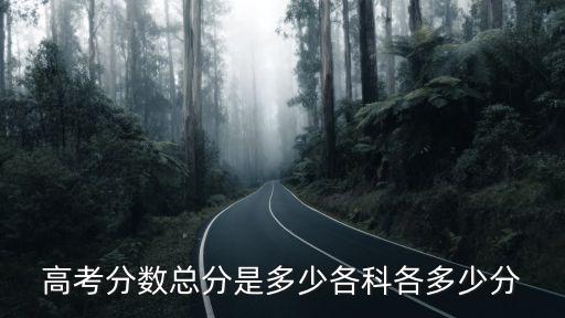 高考分數(shù)組成，高考各科分數(shù)分別是多少