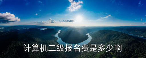 計(jì)算機(jī)二級報(bào)名費(fèi)是多少啊