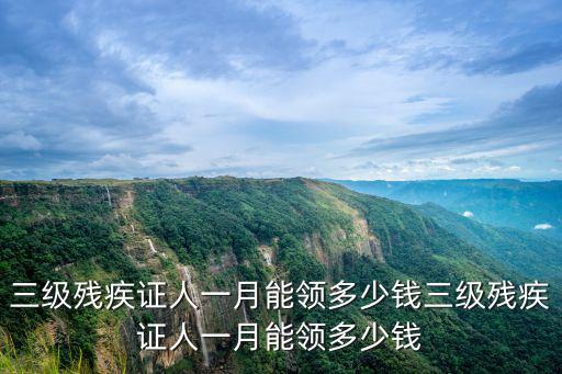 三級殘疾證人一月能領多少錢三級殘疾證人一月能領多少錢