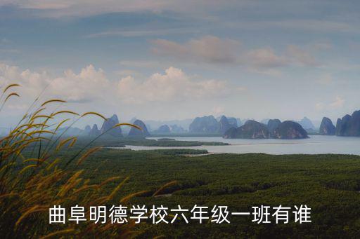 曲阜明德學校六年級一班有誰