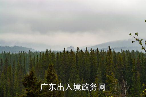 廣東出入境政務網(wǎng)
