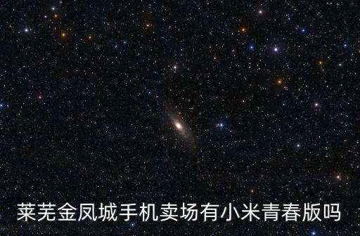 金鳳城，萊蕪金鳳城手機賣場有小米青春版嗎