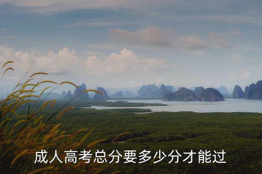 成人高考分數，成人高考的總分是多少