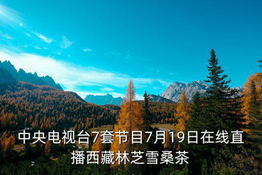 央視7套在線直播，中央臺七套芝麻開門欄目最近播的節目走進十八單里去海底世界那三個