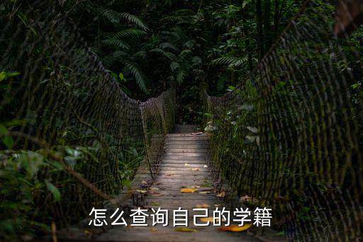 怎么查詢自己的學(xué)籍