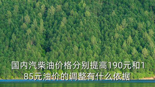 國內(nèi)汽柴油價(jià)格分別提高190元和185元油價(jià)的調(diào)整有什么依據(jù)