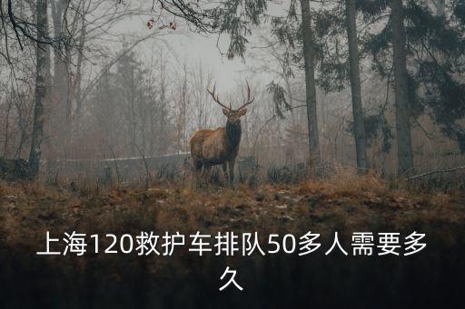 上海120救護車排隊50多人需要多久