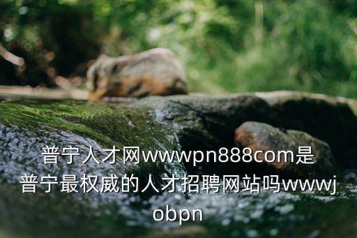 普寧人才網(wǎng)wwwpn888com是普寧最權(quán)威的人才招聘網(wǎng)站嗎wwwjobpn