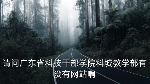 請問廣東省科技干部學院科城教學部有沒有網站啊