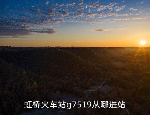 虹橋火車站g7519從哪進站
