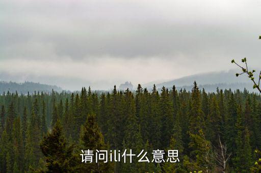 iliili，請問ili什么意思