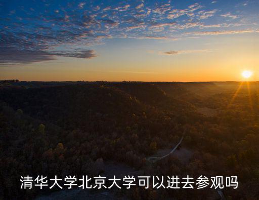 清華大學(xué)北京大學(xué)可以進(jìn)去參觀嗎