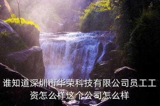 誰知道深圳市華榮科技有限公司員工工資怎么樣這個公司怎么樣