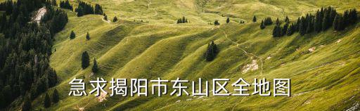 急求揭陽市東山區全地圖