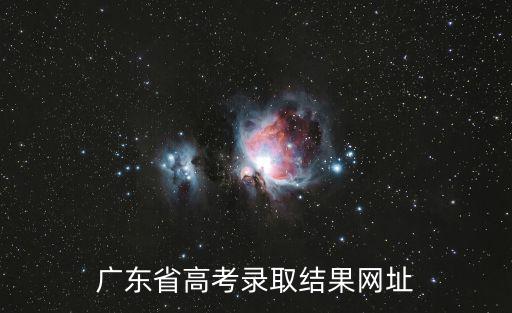 廣東省高考錄取結果網址