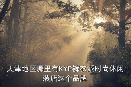 時尚衣派，天津地區哪里有KYP褲衣派時尚休閑裝店這個品牌